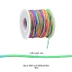 Cordón elástico de poliéster teñido en segmento redondo EC-YW0001-01-3