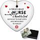 CREATCABIN Nurse Appreciation Gifts Heart Ornament Keepsake Sign Plaque Car Ornament Hanging Decor Thank You Gifts for Nurse Wine Christmas with Gift Box 3 x 3 Inch-A Truly Great Nurse Is Hard To Find AJEW-CN0002-04J-1