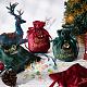 BENECREAT 4Pcs 2 Colors Drawstring Christmas Bags TP-BC0001-03-4