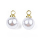 Colgantes de perlas de imitación de plástico abs SACR-T360-01-4