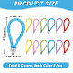 Craspire 30 Stück 6 Farben PVC-Pailletten-Seil-Anhänger-Dekorationen FIND-CP0001-74-2