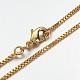 Brass Chain Necklaces MAK-F013-02G-2
