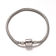304 fabrication de bracelet de chaînes de serpent rondes en acier inoxydable de style européen MAK-L003-07-1