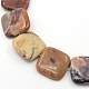 Natural Gemstone Shoushan Stone Square Beads Strands G-L101-12-1