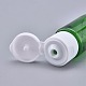 ペットのプラスチック製の空のフリップキャップボトル  白いppのプラスチック製のふた付き  旅行用液体化粧品サンプル用  グリーン  2.3x5.65cm 容量：10ml（0.34液量オンス）。 MRMJ-K002-A05-2