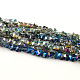 Electroplate Faceted Glass Beads EGLA-R092-M-1