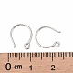 Rhodium Plated 925 Sterling Silver Earring Hooks STER-N0001-028-3