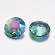 Faceted Glass Rhinestone Charms RGLA-F051-12mm-202PS-2