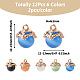 Fashewelry 10 pz 5 colori ciondoli in vetro occhio di gatto CE-FW0001-01-3