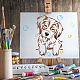 Fingerinspire ビーグル犬の絵のステンシル 8.3x11.7 インチ再利用可能なペットの犬の描画テンプレート DIY クラフト犬のステンシル家の装飾用動物の犬のステンシル壁の木製家具の生地の絵画用 DIY-WH0396-0011-7