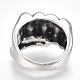 Сплав широкая полоса кольца RJEW-T006-09-4