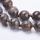 Flocon de neige naturelle colliers de perles obsidienne NJEW-P202-60-A37-2
