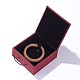 Burlap and Cloth Pendant Necklace Boxes OBOX-D005-M-4