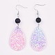 PU Leather Sequins Dangle Earring EJEW-JE03158-05-2