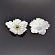 Flower White Shell Cabochons SSHEL-N012-01B-2