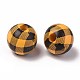 Natural Wood Large Hole Beads WOOD-S057-025-3