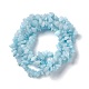 Natürliche weiße Jade Chip-Perlen-Stränge X-G-G905-02-3