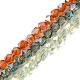 Chapelets de perles en verre électroplaqué&nbsp;EGLA-K061-07A-FP01-5