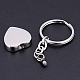 201 Stainless Steel Pet Memorial Urn Ashes Keychain BOTT-PW0001-090D-2
