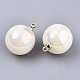 Pendentifs de perle d'imitation acrylique X-OACR-N010-020A-01-4