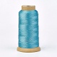 ポリエステル糸  カスタム織りジュエリー作りのために  ダークターコイズ  1mm  約230m /ロール NWIR-K023-1mm-02-1