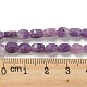 Hebras naturales de cuentas de jade lila G-M420-H12-03-5