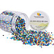 Pandahall elite 6000 piezas 2 mm cuentas de semillas para pulseras de diy collares haciendo colores opacos mixtos SEED-PH0003-M-2
