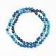 Natural Dyed Agate Multi-strand Necklaces NJEW-F136-B-04-1