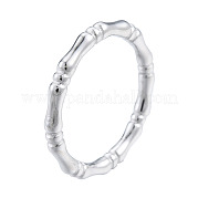 201 anello da dito adesivo in bambù in acciaio inossidabile per uomo donna RJEW-N038-128P