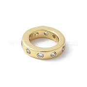 Латунные микро проложить Цирконий Европейский бисером KK-K399-14G-01