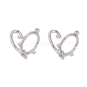 Подвески из латуни с прозрачным стеклом KK-N254-53P