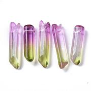 Двухцветные стеклянные бусины GLAA-S167-13G