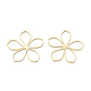Подвески из полых цветов из латуни KK-B134-03G