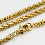 Ожерелья из цепочек-веревок из нержавеющей стали 304 STAS-O053-42G