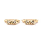 Латунный микро pave прозрачный кубик циркония подвески KK-P239-14G