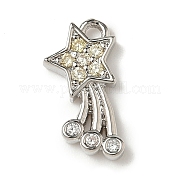 Латунные микро проложить кубического циркония подвески KK-I276-43P