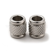 Европейские бусины из нержавеющей стали 201 STAS-M089-02P