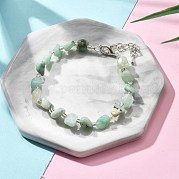 Браслеты из натурального цветка амазонита для женщин BJEW-H623-01S-08