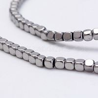 Non-Magnetic Synthetic Hematite Beads Strands, Faceted, Round, Black, 2mm,  Hole: 0.8mm, about 210pcs/strand, 16 inch
