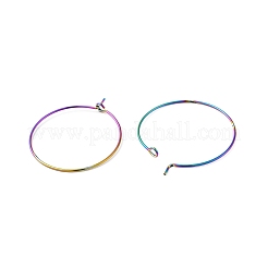Accesorios para pendientes de aro de acero inoxidable quirúrgico 316&nbsp;STAS-F149-32M-C