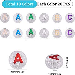 Placcatura perline acrilico trasparente&nbsp;MACR-CA0001-01