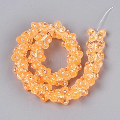 Perles en verre transparentes&nbsp;GLAA-T025-20F