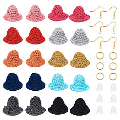 DIY-Set zum Herstellen von gewebten Wollgarnmützen und -ohrringen&nbsp;DIY-TA0011-32