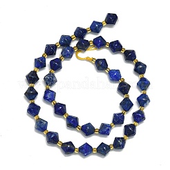 Natürlicher Lapislazuli Perlenstränge&nbsp;G-I376-B15-01