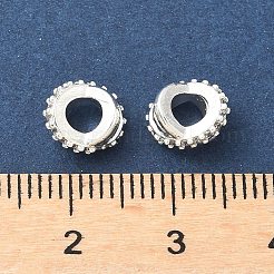 Messing Mikro ebnen Zirkonia European Beads&nbsp;KK-A254-23S