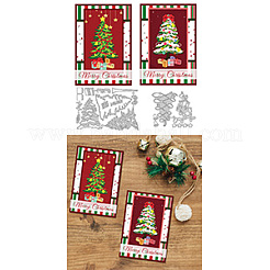 Weihnachtsbaum Kohlenstoffstahl Schneidwerkzeuge Schablonen&nbsp;DIY-WH0309-2394