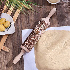 Nudelholz mit Schneeflockenmuster&nbsp;AJEW-WH0481-657