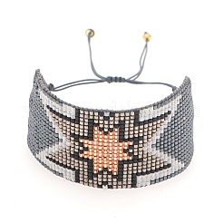 Miyuki Glassamen geflochtenes Perlenarmband&nbsp;BJEW-A121-63C