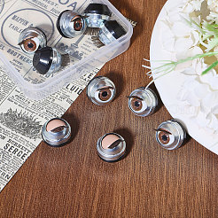 10 Paar blinkende Bastelaugen aus Eisen und Kunststoff&nbsp;DIY-GL0005-20B