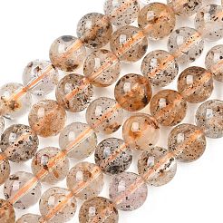Stränge natürlicher Herkimer-Diamantperlen&nbsp;G-Z115-C03-8mm